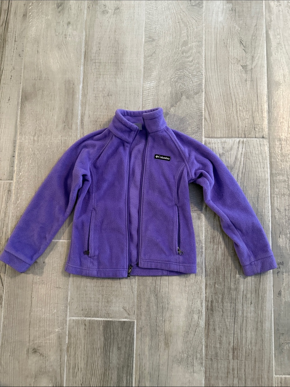 Columbia Kids Purple Full-Zip Fleece Jacket